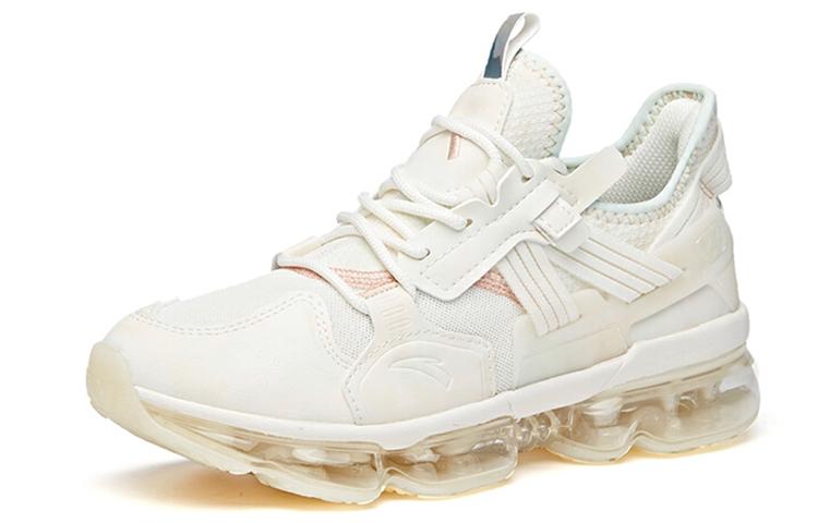 Women's Sneakers Anta Running Collection Full Length Air Cushion Low top Running Shoes Women's Ivory White