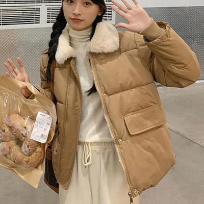Новая зимняя женская куртка с хлопковой подкладкой, свободные парки с хлопковой подкладкой на молнии, утепленные пальто с карманами