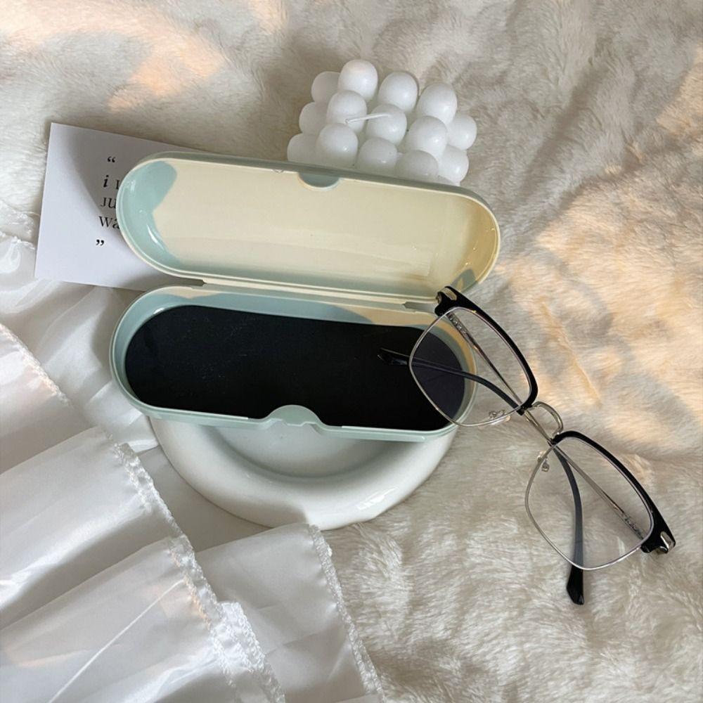 Solid Color Eyewear Bag Wear-resistant Glasses Box Portable Spectacle Case