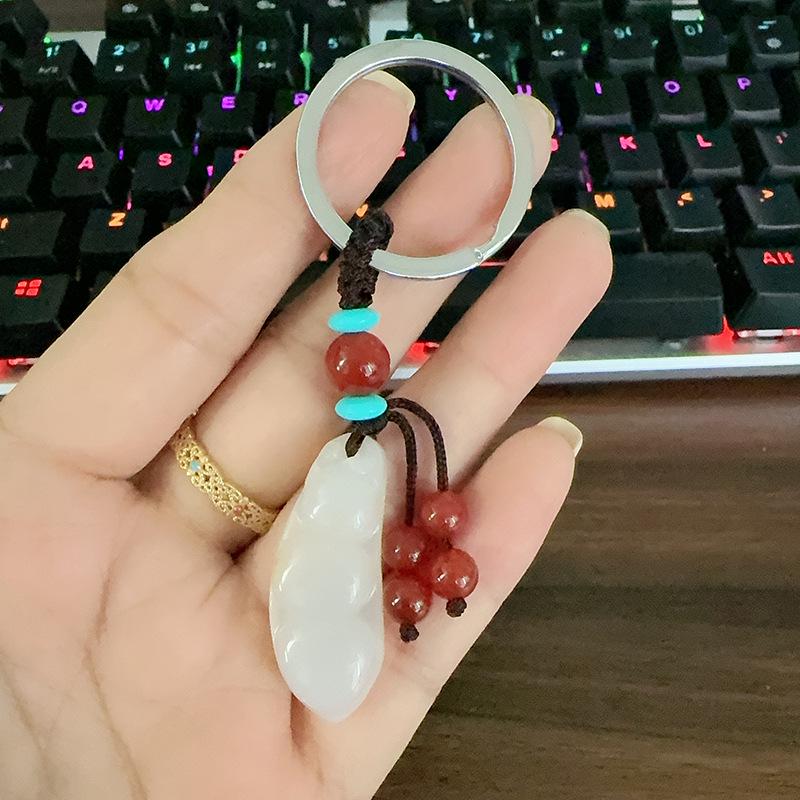 Халцедон Пиксю Брелок для богатства и Агат Подвеска «Пряжка мира»