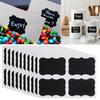 40 Pcs Chalkboard Blackboard Chalk Board Stickers Craft Kitchen Jar Labels Tags