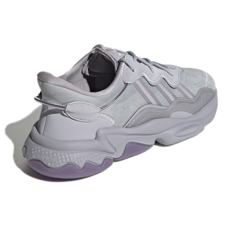 Adidas Оригинальные Ozweego Woven Классическая амортизация Нескользящие Износостойкие Низкие Повседневные Кроссовки Унисекс Серый Фиолетовый GY1027