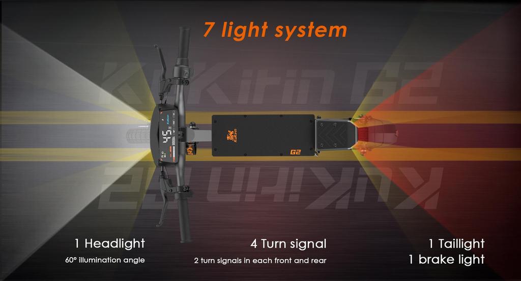 Электросамокат Kukirin G2 10" 800 Вт Мотор Максимальная скорость 45 км/ч Электросамокат для взрослых 48 В 15,6 Ач Запас хода 55 км Нагрузка 120 кг Новый