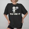 Please Use This Your Brain Funny Meme Accessories Unisex Wounisex T Shirts Cotton Tee Graphic Print Tops Tshirt