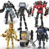 Moc Skibidi Туалет Фигурки Модель Строительные Блоки Camerman Titan Speakerman Surveillance Man TVMan Мальчики Игрушки Для Детей Подарки