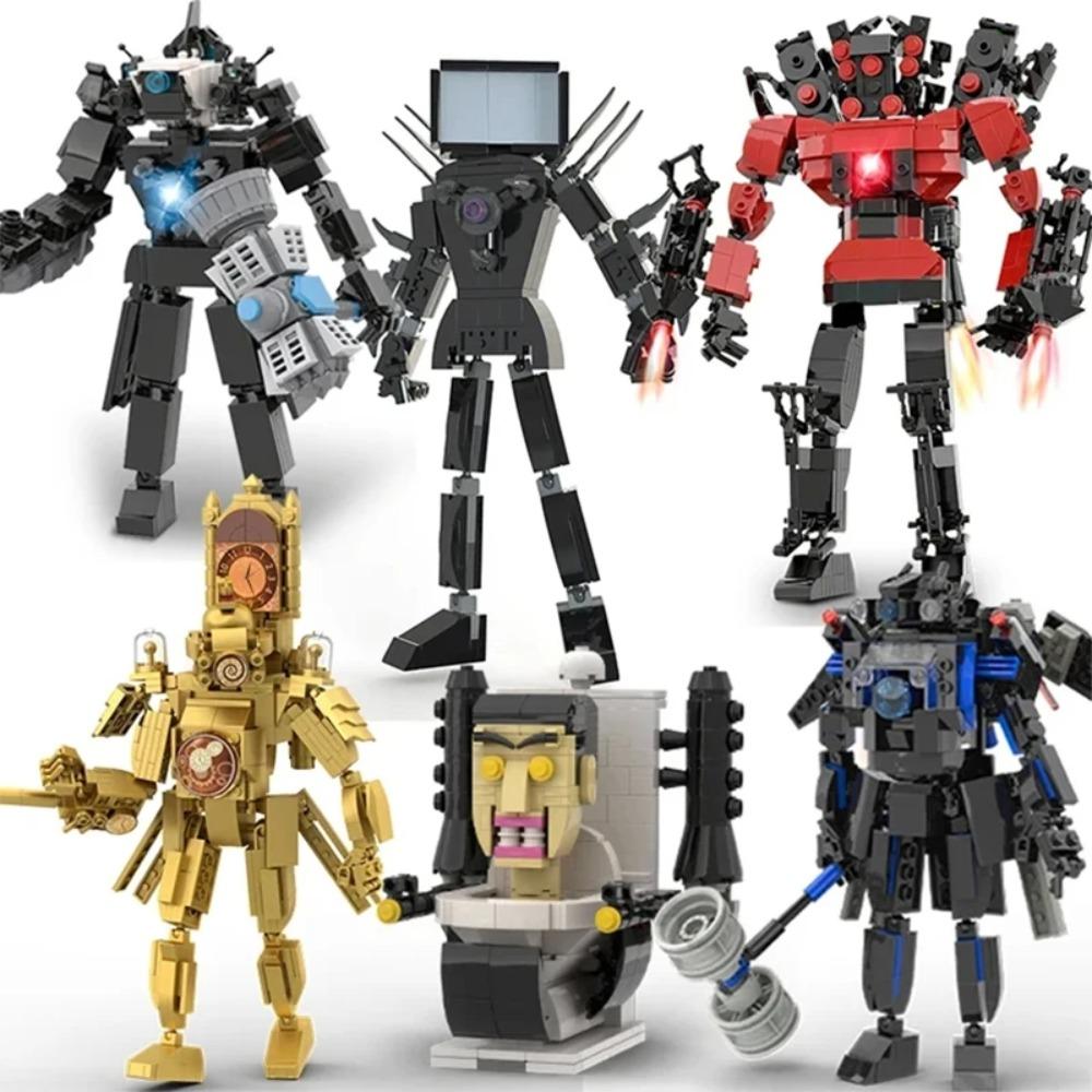 Moc Skibidi Туалет Фигурки Модель Строительные Блоки Camerman Titan Speakerman Surveillance Man TVMan Мальчики Игрушки Для Детей Подарки