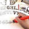 A84E-DIY Wood Burning/Carving Set, DIY Wood/Leather Burning Set-26 Letters Copper Mold, As Shown Metal DIY Supplies US Plug