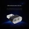 Компактный USB-мини-светодиодный автомобильный светильник для создания атмосферы в салоне с возможностью выбора нескольких цветов
