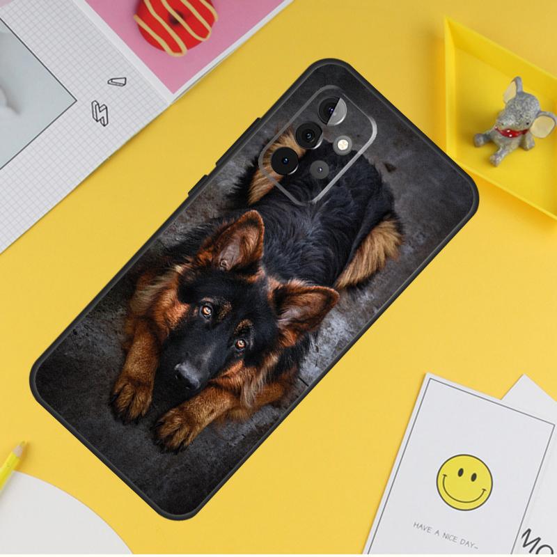 German Shepherd Dog Case For Samsung Galaxy A55 A35 A25 A15 A51 A71 A12 A32 A52 A13 A33 A53 A14 A34 A54 Coque