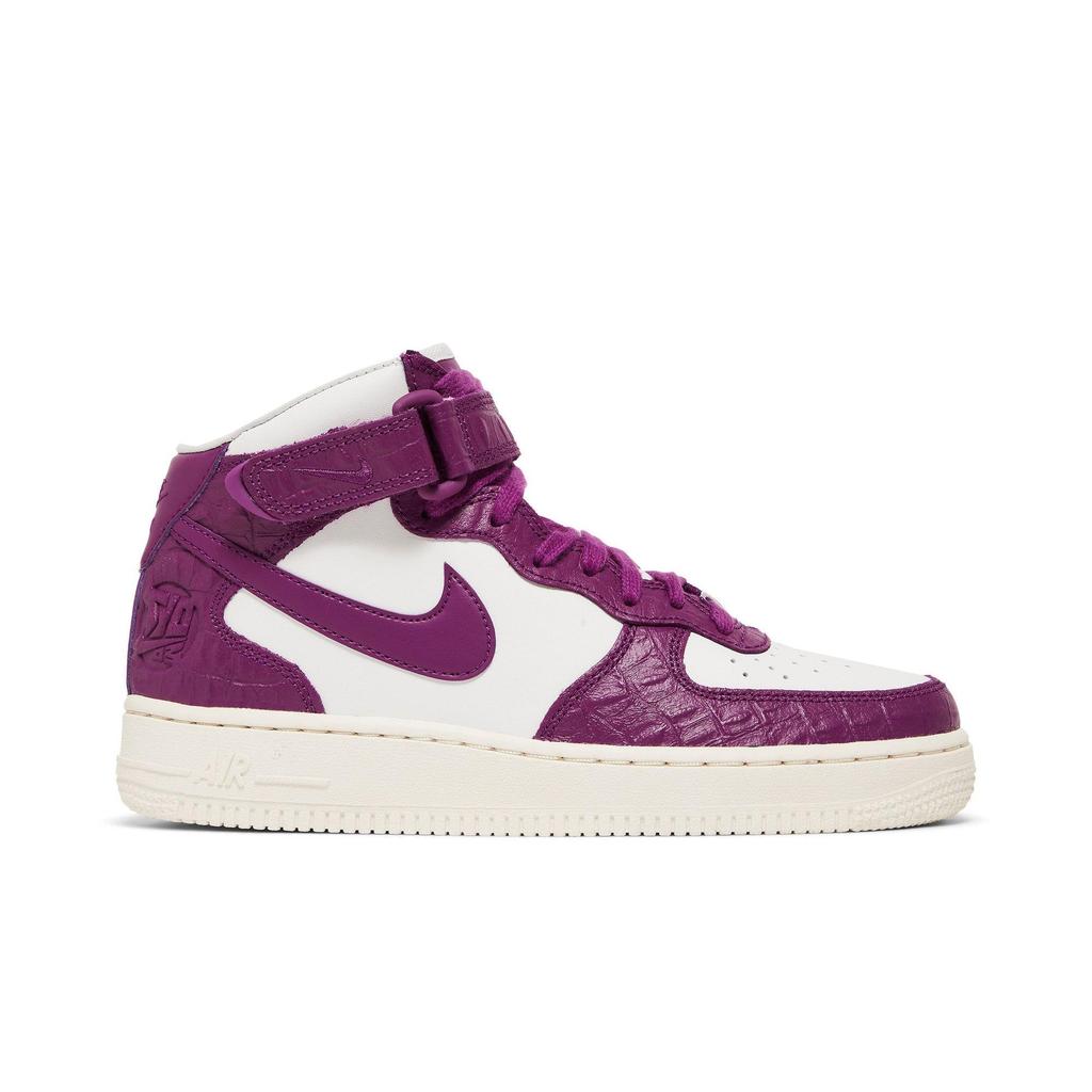 Nike Womens Air Force 1 '07 Mid 'Tokyo 2003' (women's sizes) Viotech / Viotech / Summit White / Summit White / Ghost Green / Metallic Silver