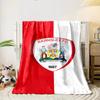 Barnsley FC Crest Design print blanket soft and cozy perfect for the living room bed sofa or a nap,gift