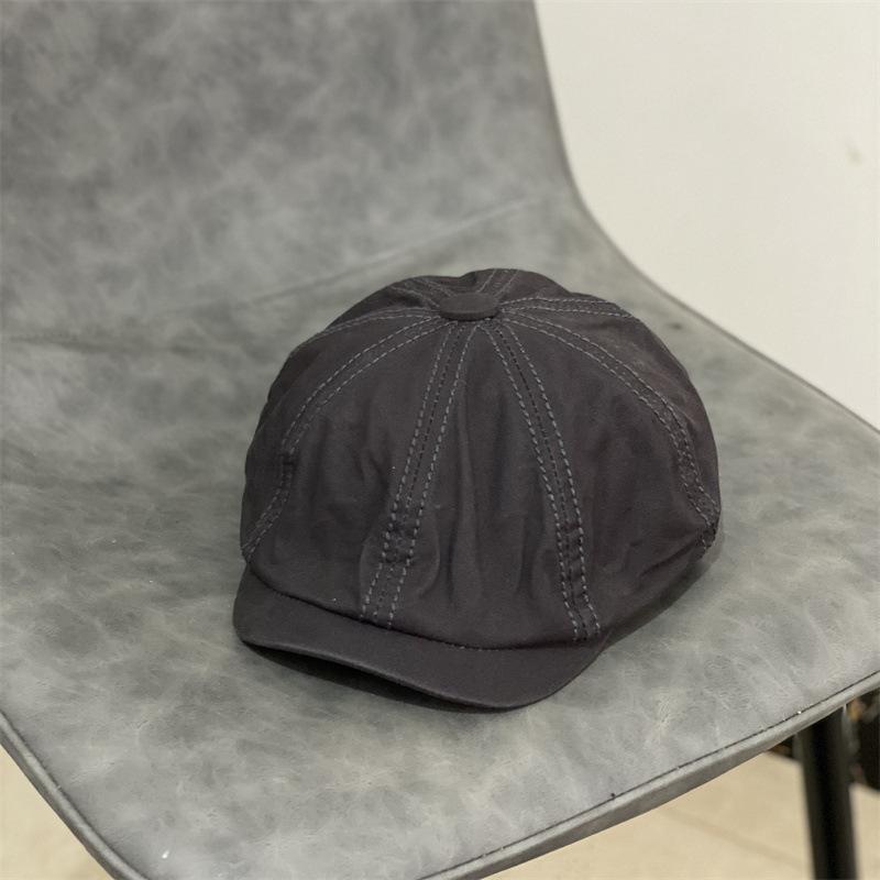 JYL TS DIY Стильная беретка для женщин, весенняя, корейская, однотонная, шляпа художника, хлопок