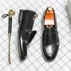 Men Loafers Double Buckle Black Brown Monk Shoes Pu Shoes for Men with Size 38-48 Mens Dress Shoes