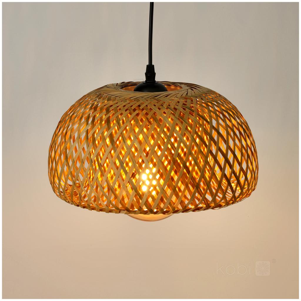 Boho bamboo hanging lamp 30cm 1xE27