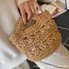 Personalized Hand-carried Small Bag Women's 2025 New Foreign-style Texture Messenger Bag Niche Design Woven Portable Bucket Bag