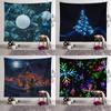 Украшение рождественской елки, гобелен с принтом, домашняя гостиная, спальня, настенный фон, тканевый гобелен