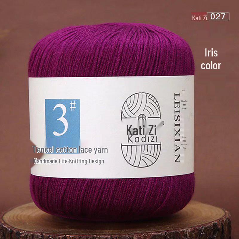 Пряжа Tencel Хлопок Кружево для Летнего Вязания Крючком и DIY - Нет. 3