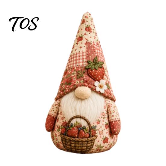 Quilting And Patchwork Supplies DIY Gnome Kit, Sewing Craft Set, Cute Pre-cut Fabric Kit for Adults Beginners, Handmade Gift Textile Art