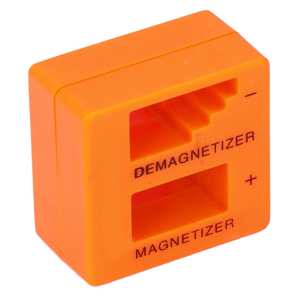 Magnetizer Demagnetizer ABS Portable Tool for Screwdriver Bit Screw Nut Tweezers Orange
