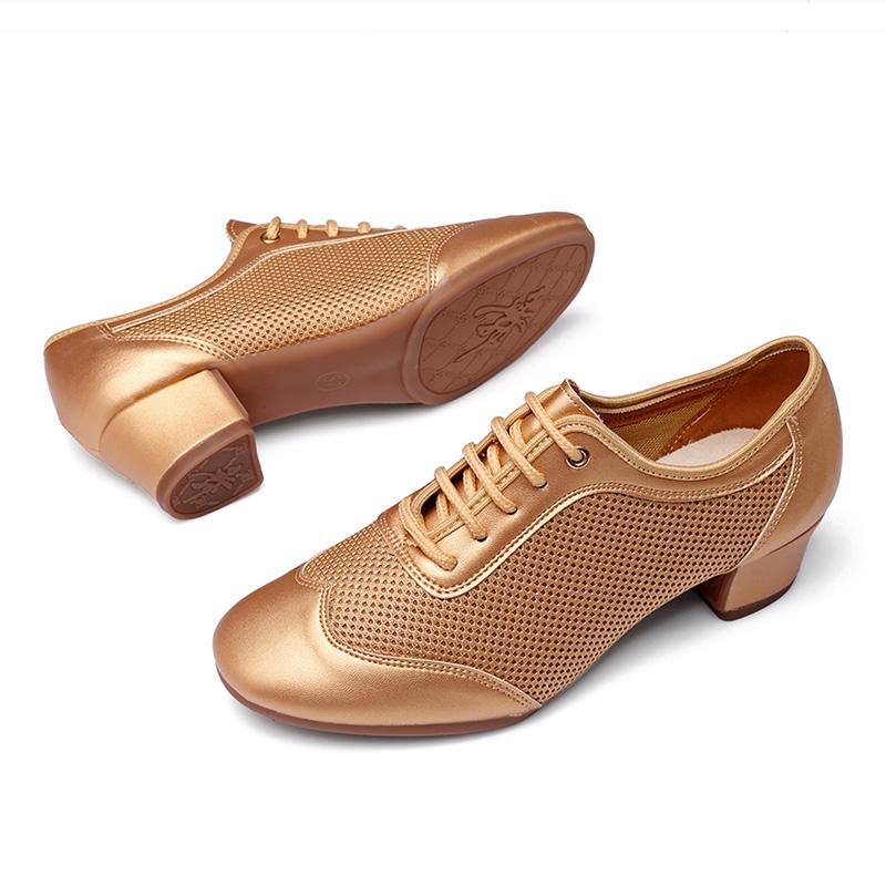 Mesh Women Latin Dance Shoes Breath Teachers Shoes Jazz Dance Sneakers Heel Height 3.5cm