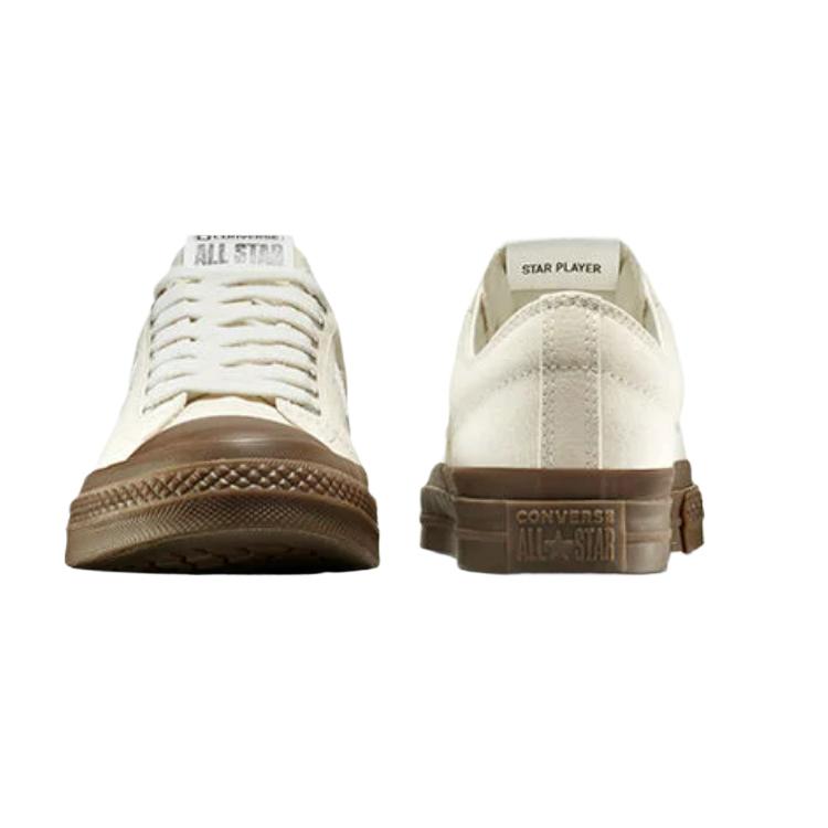 Converse Star Player 76 Подошва из каучука Удобная Простая посадка Низкий верх Кеды для скейтбординга Унисекс Бежевый A13475C