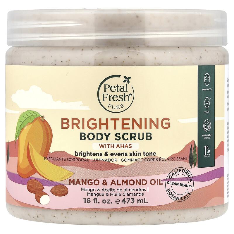 Brightening Body Scrub With AHAS, Mango & Almond Oil, 16 fl oz (473 ml)