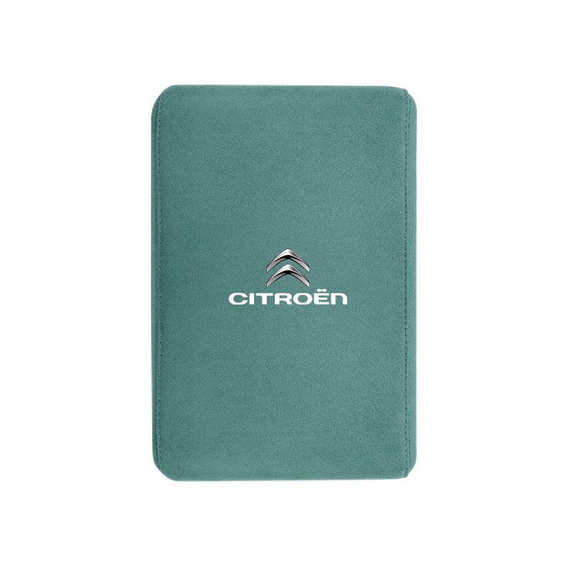 WSAU4 Car Armrest Box Heighten Pad Suede Arm Rest Cushion For Citroen C4 C3 C5 C5X e-C4 X e-C3 C-Elysee Berlingo C1 C6 C2 C-Crosser