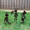 Metal Ant Gardening Ornaments Yard Metal Art Backyard Lawn Stakes Decorative Ant Garden Decorative Ground Plugs