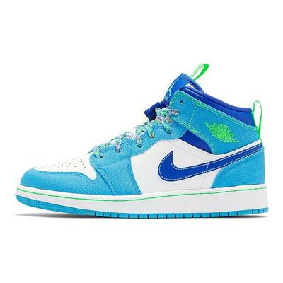 Детские кроссовки Air 1 Mid SE GS Sprite синие темно-пудрово-синие Racer-Blue DA8010-400