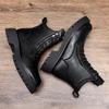 Роскошные мужские ботинки из натуральной кожи, новые, на толстой подошве, на все случаи жизни, мужские туфли в итальянском дизайне, обувь для мотоциклистов