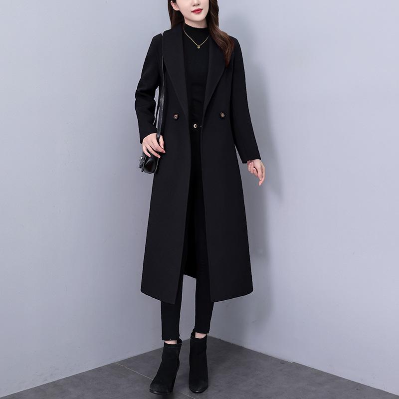 Женское обновленное зимнее пальто в корейском стиле, приталенное, утепленное, с длинным рукавом