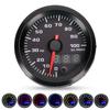 12V 2in Oil Pressure Gauge 0100PSI Meter 7 Colors LED Display with Sensor Universal for Car