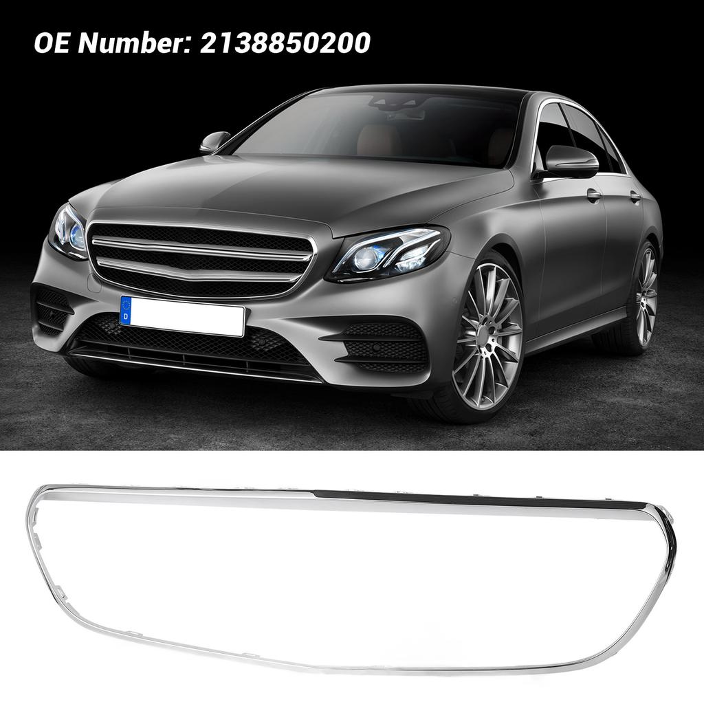 Grille Surround Trim 2138850200 Replacement for Benz E‑Class W213 C238 AMG Line Pre‑Facelift 2017 to 2020