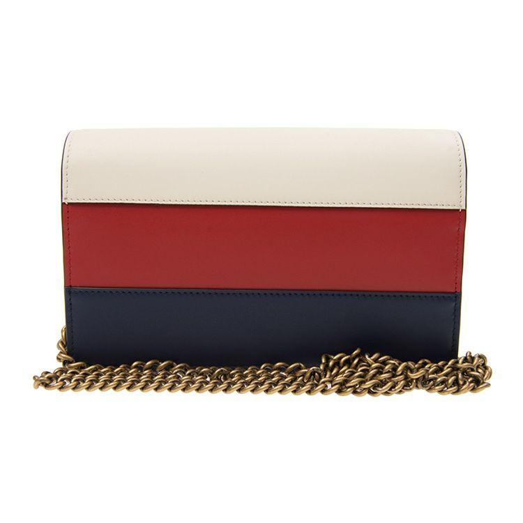 Gucci Королева Маргарет Металлическая Пчела Декорация Дизайн Color Block Съемный Ремень на Плечо Кожаная Сумка Кроссбоди Женские сумки 476079-DYWPT-4160