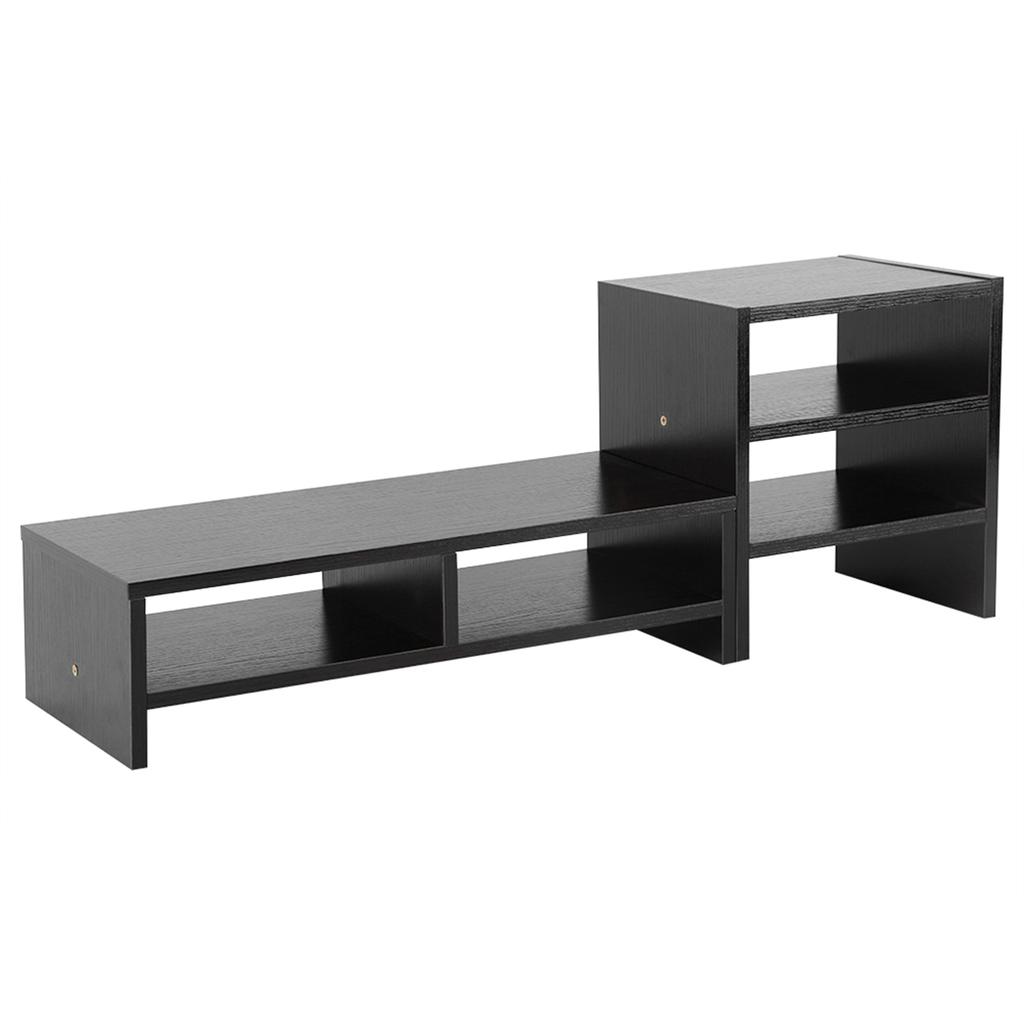 Подставка для монитора компьютера ноутбука Настольный деревянный органайзер для хранения вещей 3-слойная полка для компьютера Подставка для монитора компьютера