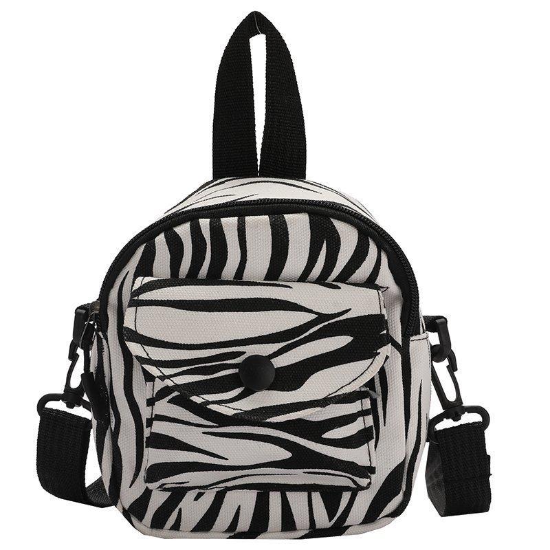 Милая маленькая сумка с принтом коровы для девочек, студенток, сумка для телефона, маленькая свежая холщовая сумка через плечо