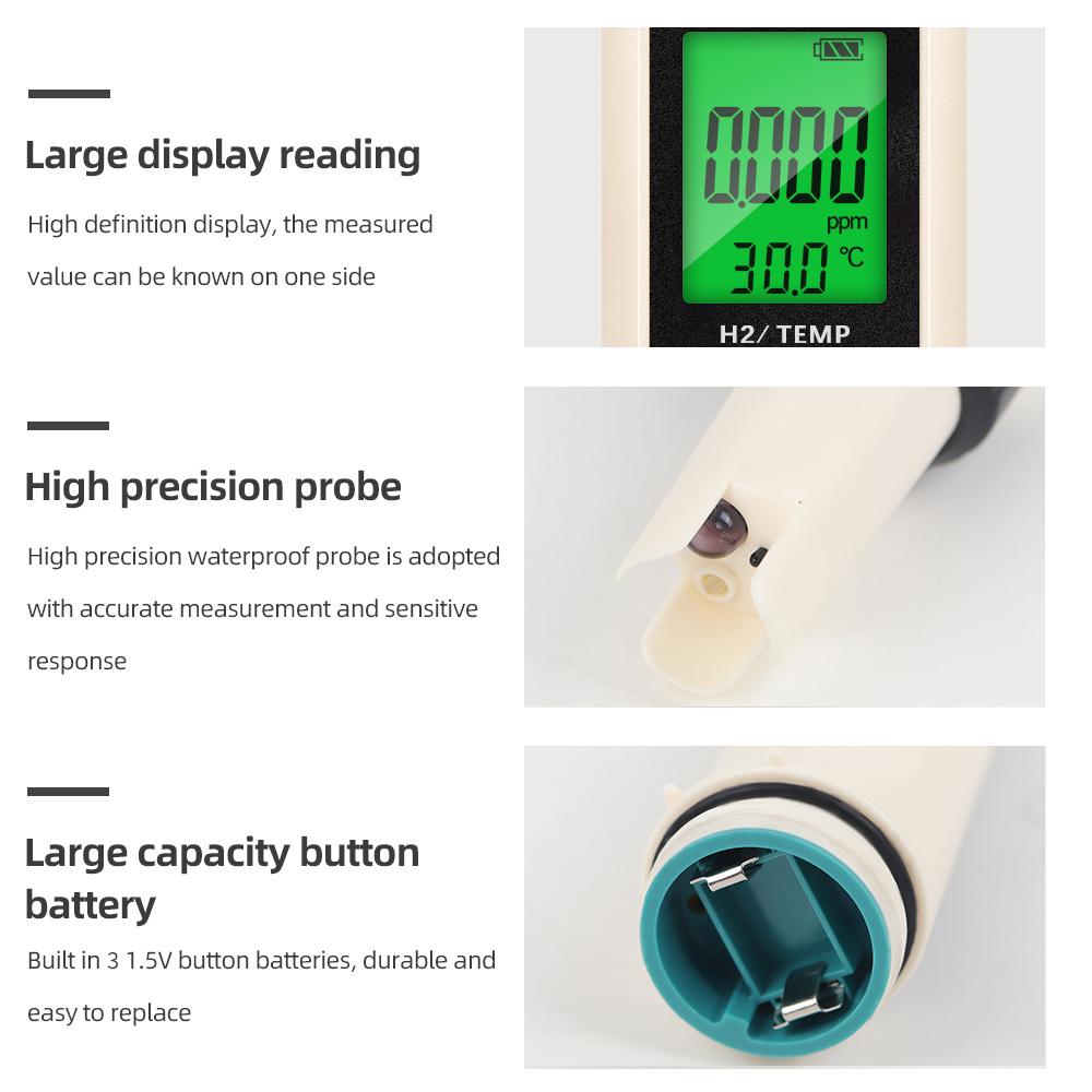 4/3/2 в 1 Дополнительный PH ORP H2 Температура Водородный Измеритель Качество Чистоты Воды Детектор для Аквариума Бассейна Гидропоника