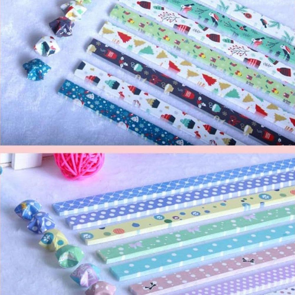 540 листов односторонней бумажной ленты со звездами, мультяшная складная звезда, счастливая звезда, оригами, украшение для дома