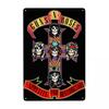 Индивидуальный Логотип Guns N Rose Тяжелый Металл Металлическая Вывеска Жестяные Декоративные Знаки Табличка Офис Магазин Пабы Клуб Мужская Берлога Бар Настенный Декор Искусство
