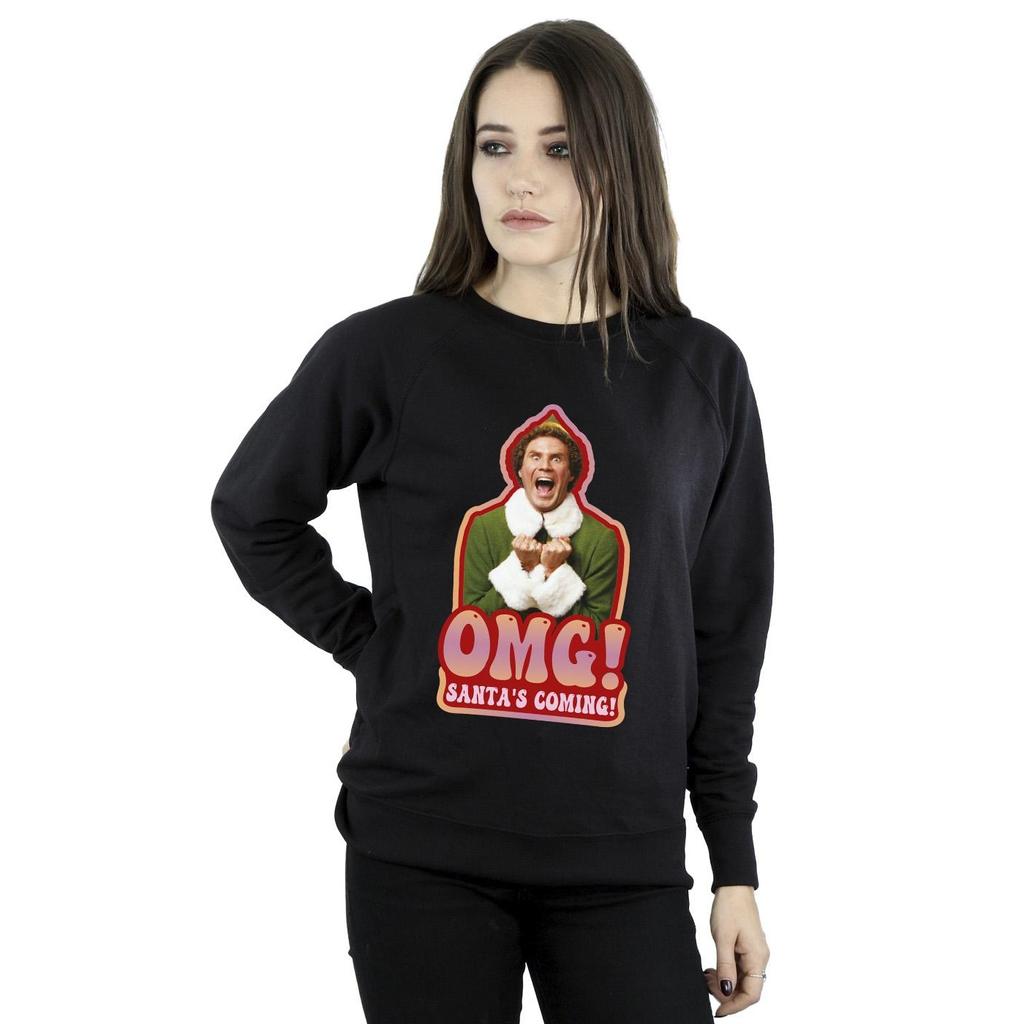 Elf Womens/Ladies Santa´s Coming Sweatshirt