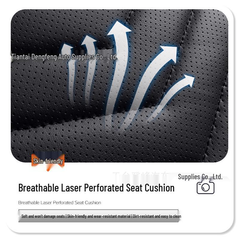 Full Leather Car Seat Cover for SUV, Sedan, or Pickup Truck - Four Seasons PG77