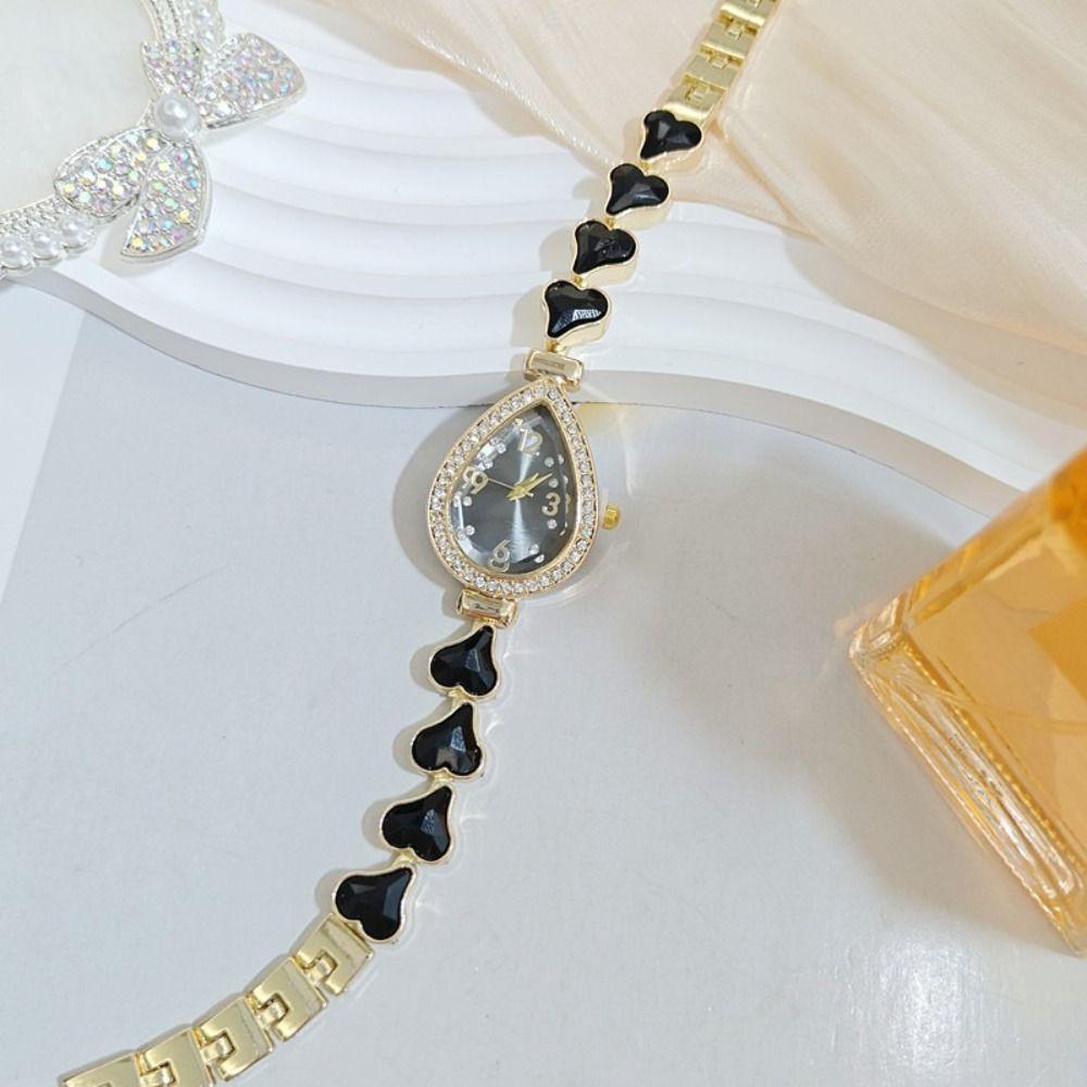 Fashion Accessory Heart Bracelet Watch Alloy Women's Quartz Watch Heart Wristwatch Casual Occasion