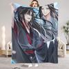 Modaozushi W&L Printed Flannel Blanket for Home Living Room Bedroom Decor New Year Christmas Gift for Kids