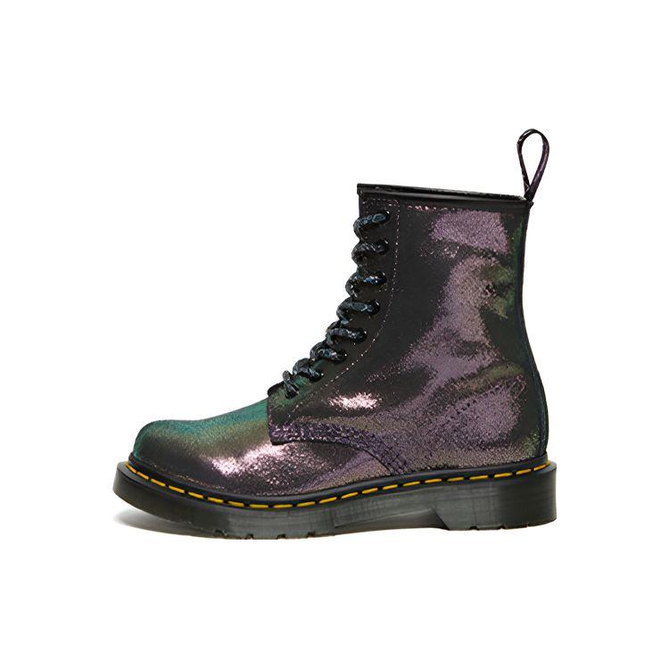 Dr. Martens 1460 Leather Holographic 8 Eye Boots Women Boots Purple 26958519