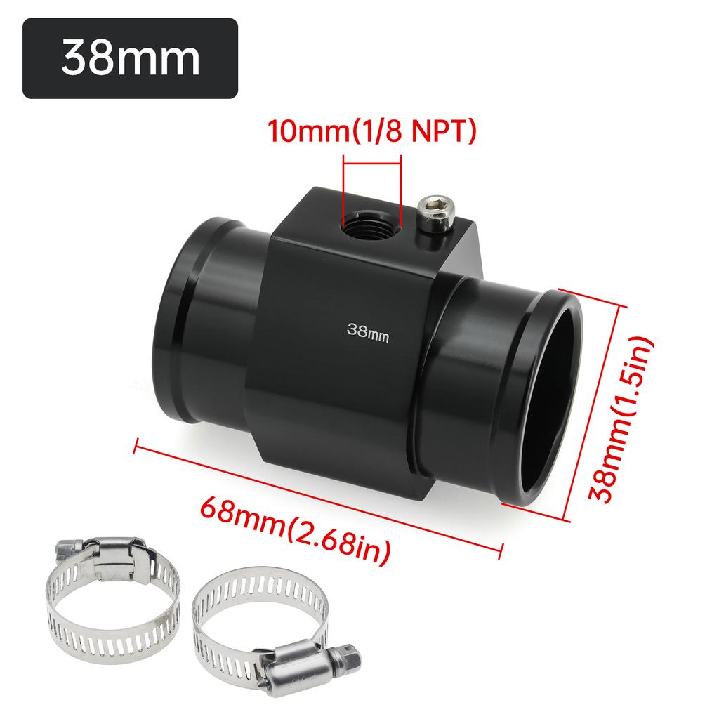 2 In 1 Horizotal Gauge Universal Truck Car Digital Water Temperature Gauge+Voltage Set Meter with 10mm Sensor 12/24V For Car