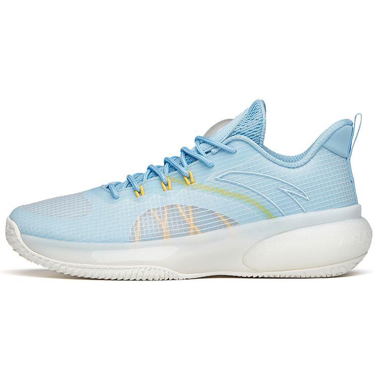 Anta Cement Nemesis Lightweight Bubble Series Low-Top Basketball Shoes Men Sneakers Waterfall-Blue 112121606S-9