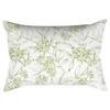 Nordic Simple Green Small Fresh Floral Modern Simple Pillow Sofa Living Room Model Suede Waist Pillow Case Pillow