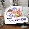 1Pc Adorable Animal Friends Blanket For Couch Bed Plush Cozy Fuzzy Blanket Super Soft Warm Blankets For Fall And Winter 091842