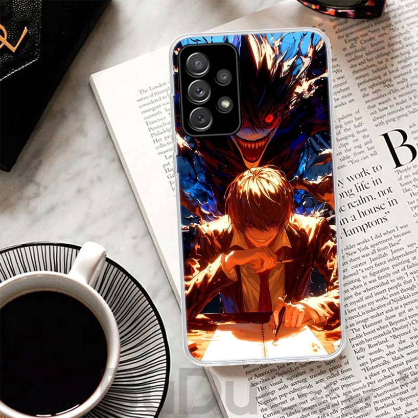 Чехол для телефона N-Note D-Death Ягами Лайт Для Samsung A17 A16 A26 A36 A56 A15 A14 A13 A55 A54 A53 A35 A34 A33 A25 A24 A23 A05S A04S