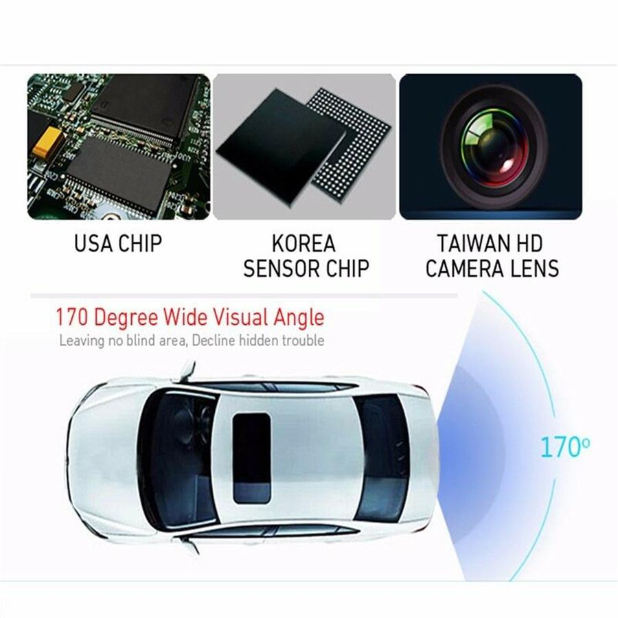 Car License Plate Frame Parking Sensor Radar Rearview Backup Camera Night View